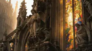 Ángeles en la arquitectura gótica: gárgolas, relieves y vidrieras de las catedrales