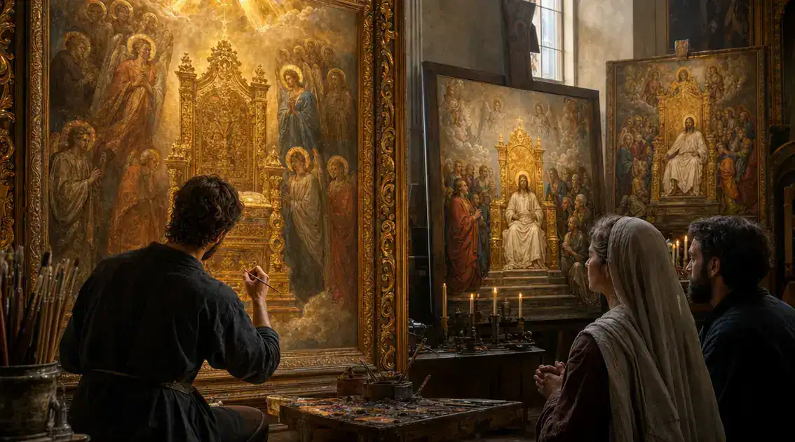 Iconografía y devoción: representar tronos en el arte sacro