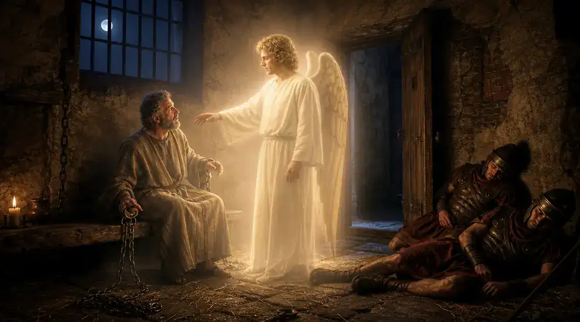 La intervención angelical: descripción del milagro nocturno
