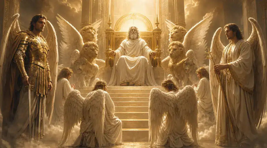 La jerarquía angelical: serafines, querubines y arcángeles en teología