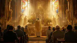 Los ángeles en la Santa Misa: cuándo y cómo están presentes en la liturgia