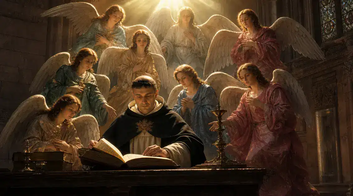 Santo Tomás de Aquino y su análisis de las jerarquías angelicales