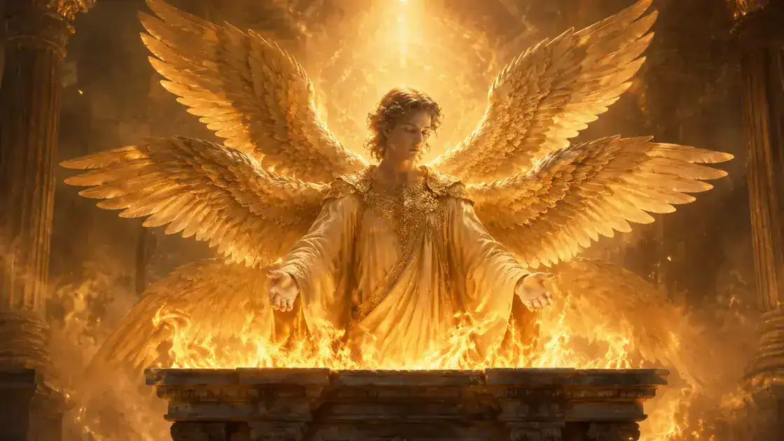 Serafines y el fuego divino: purificación y alabanza eterna