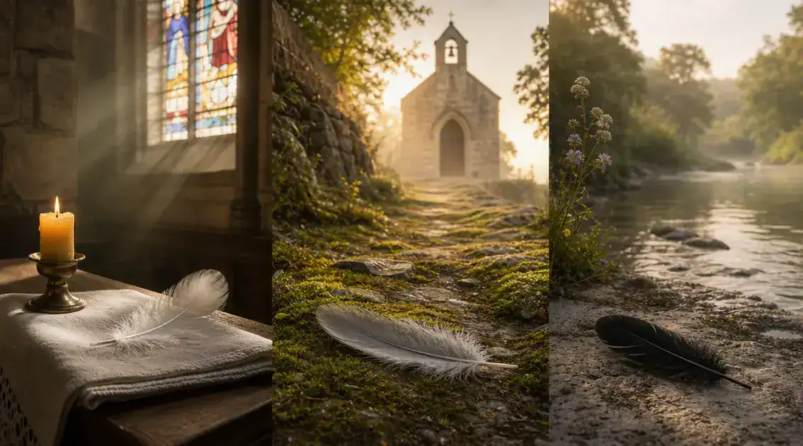 Símbolos y tipos de plumas: color, lugar y contexto espiritual