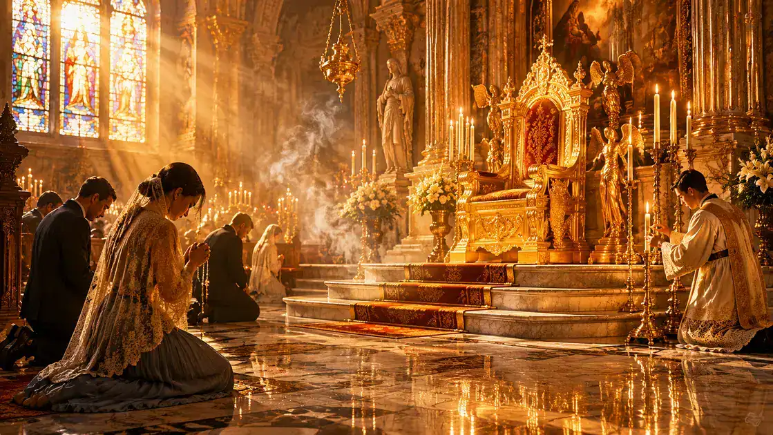 Tronos en la liturgia y en la devoción cristiana